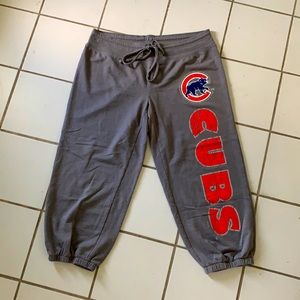 Chicago Cubs Gray Crystal Studded Sweatpants Sz M